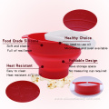 Kitchen Microwave Silicone Popcorn Bucket Home Bowl